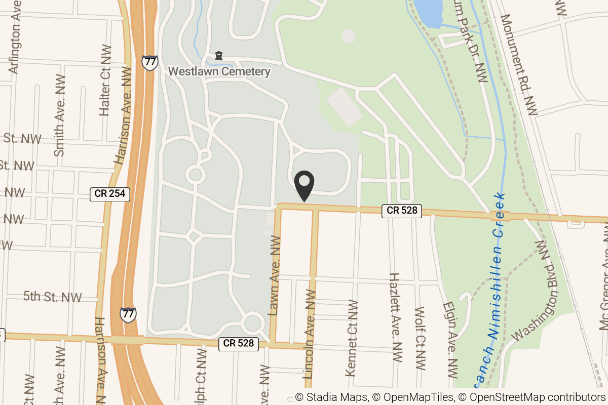 Map with location marker