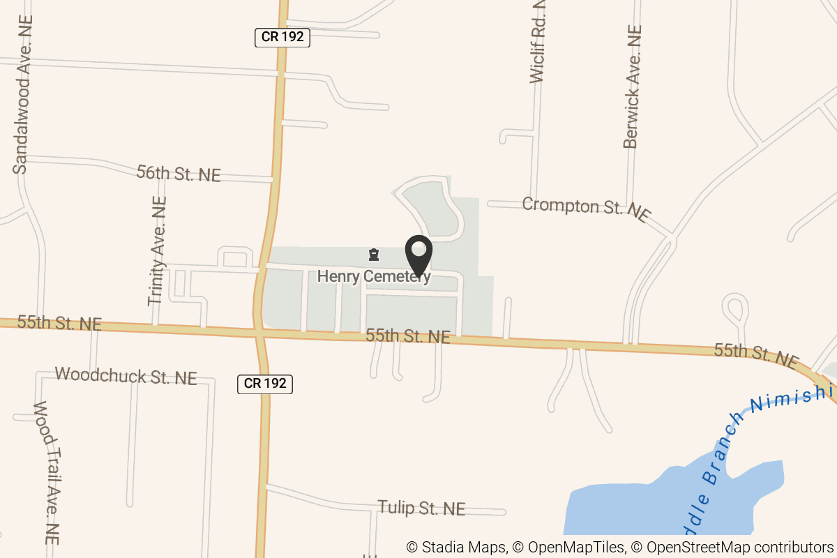 Map with location marker