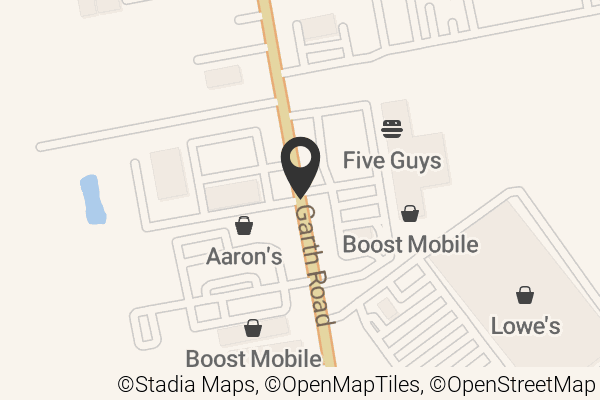 Map with location marker