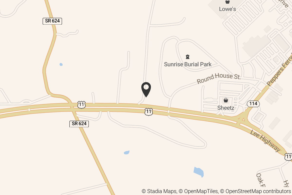 Map with location marker