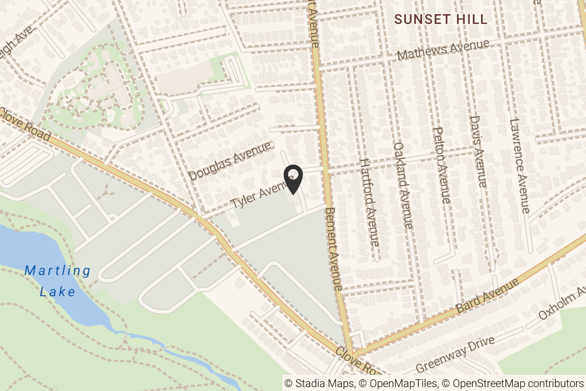 Map with location marker