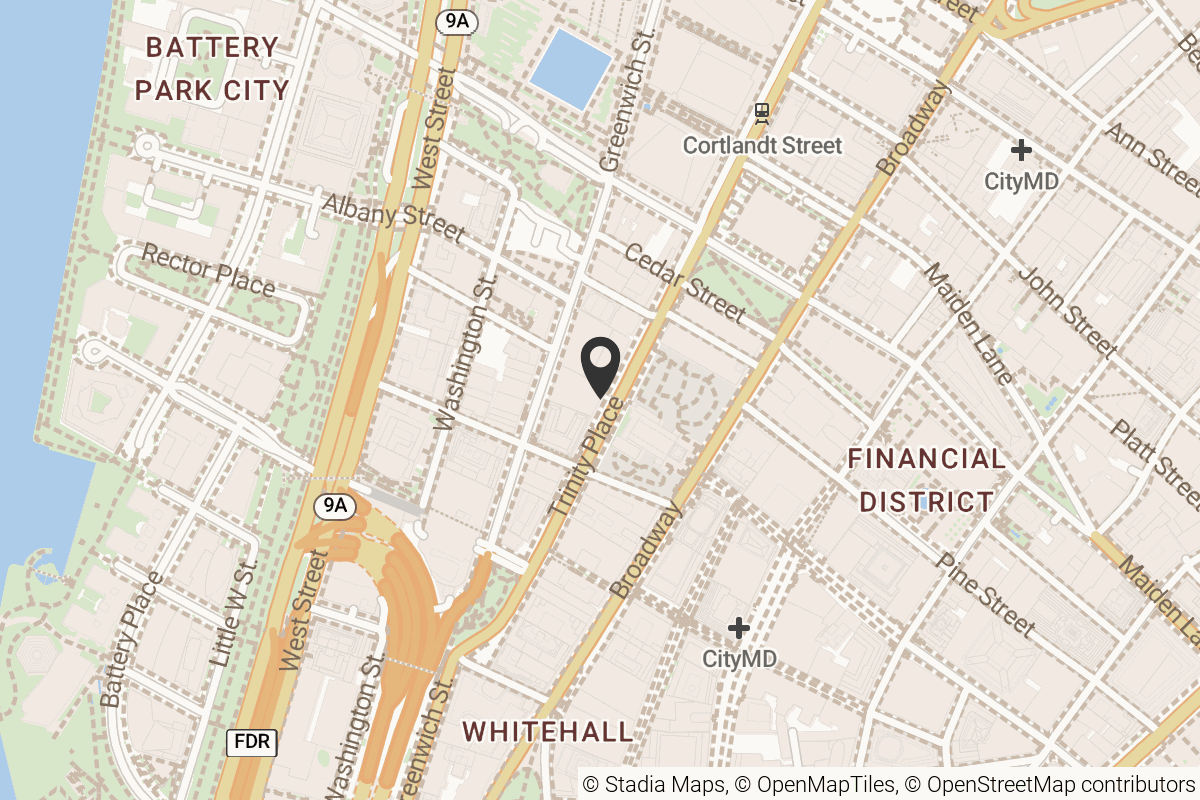 Map with location marker