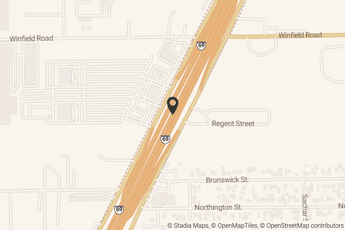 Map with location marker