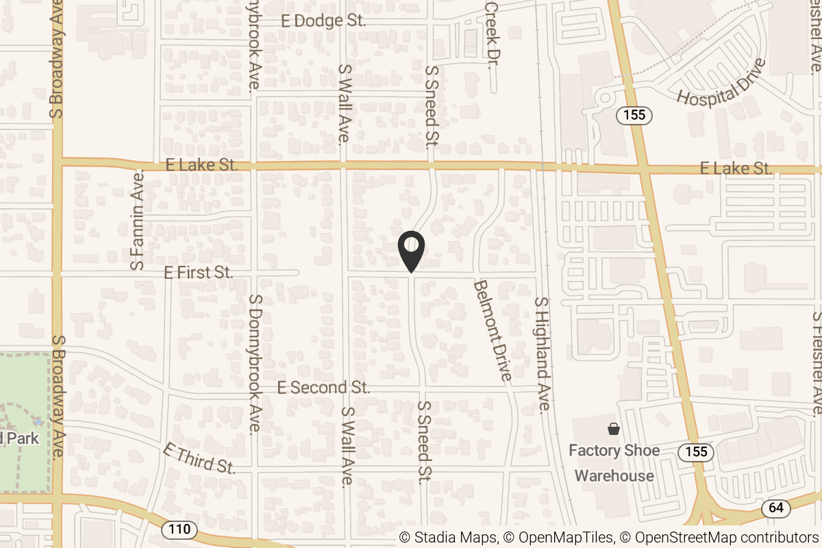 Map with location marker