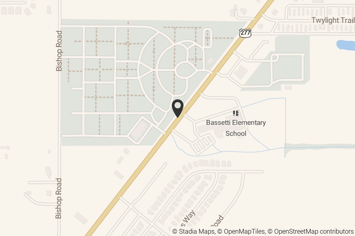 Map with location marker