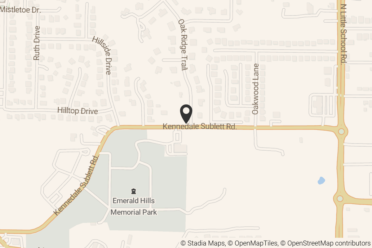 Map with location marker