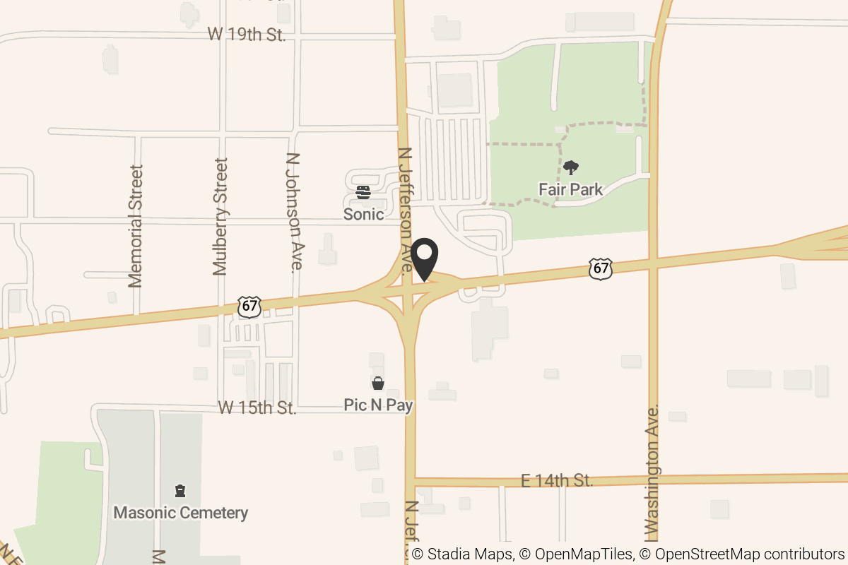 Map with location marker