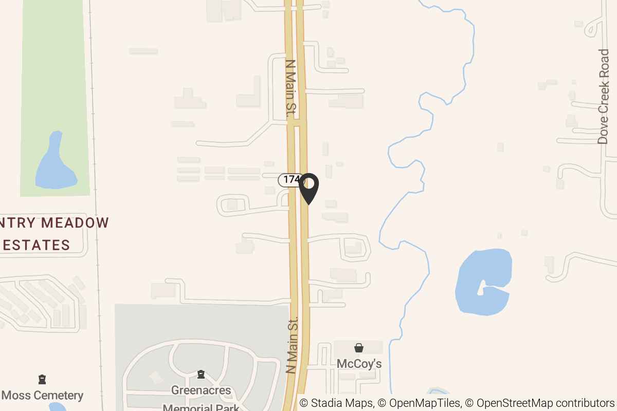 Map with location marker