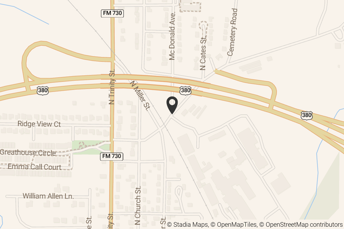 Map with location marker