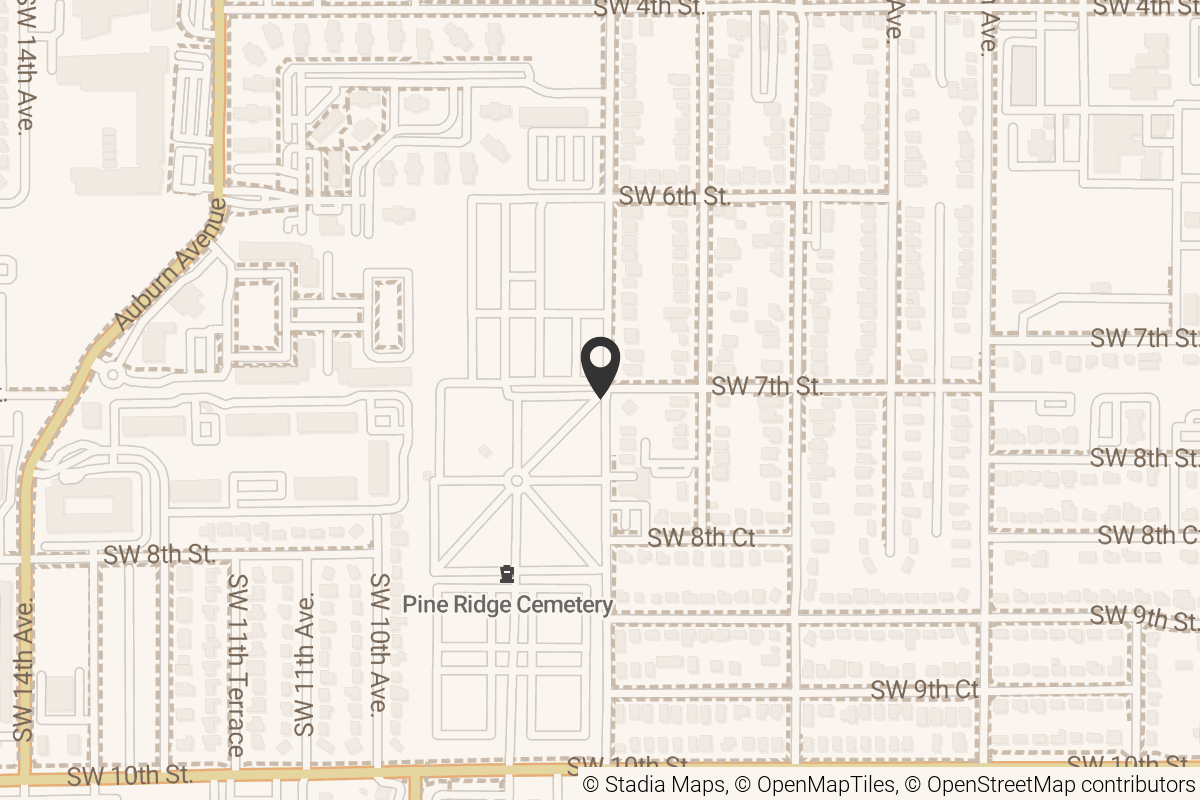 Map with location marker