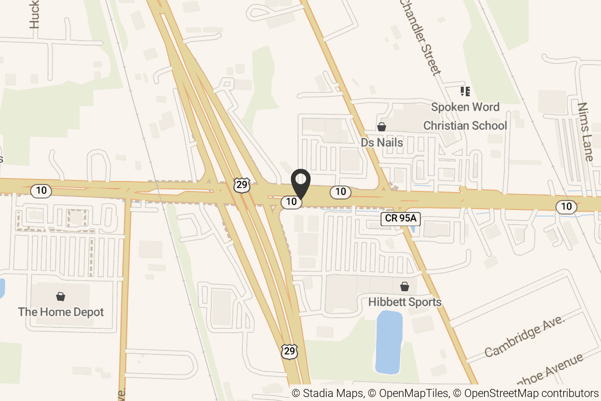 Map with location marker