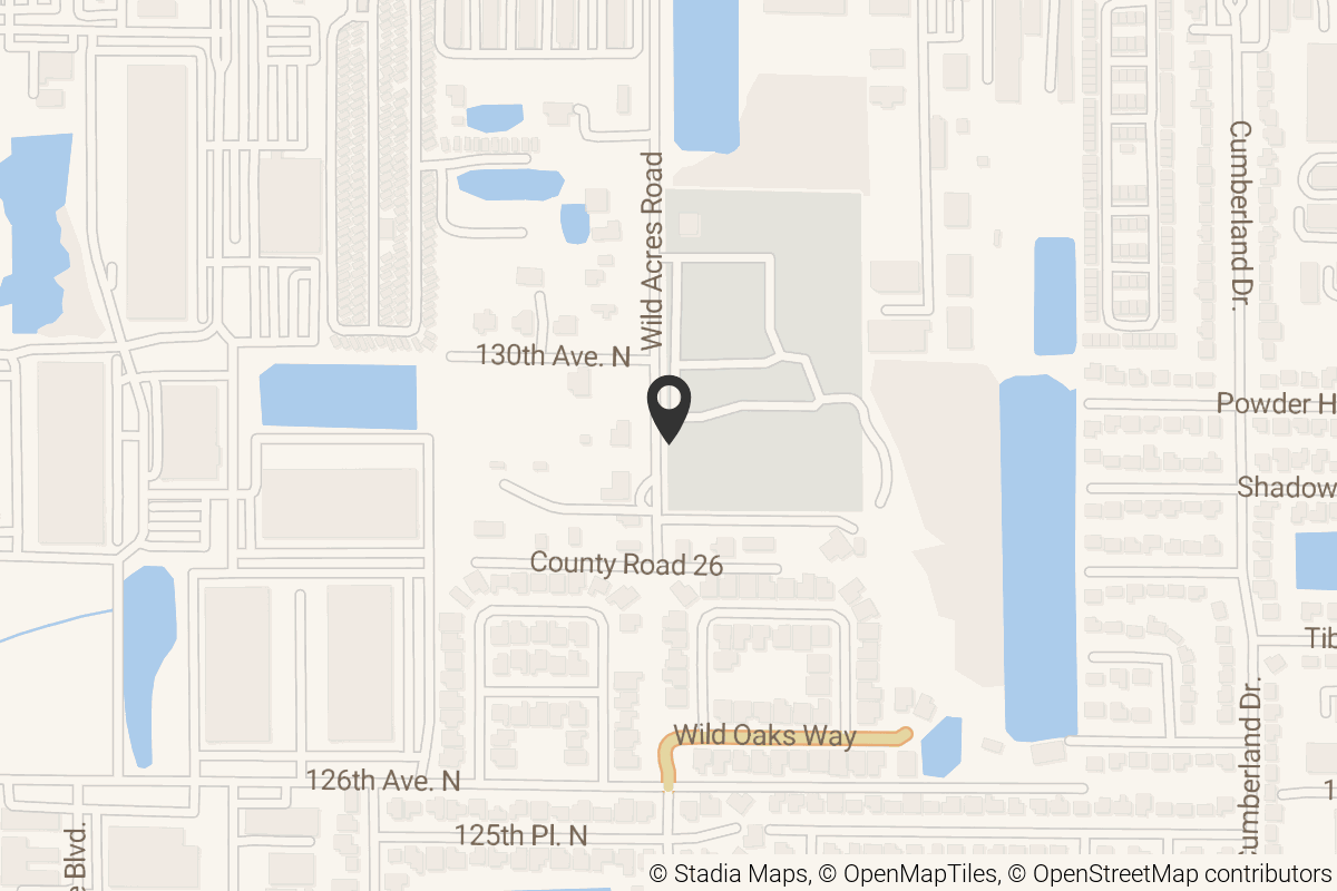 Map with location marker