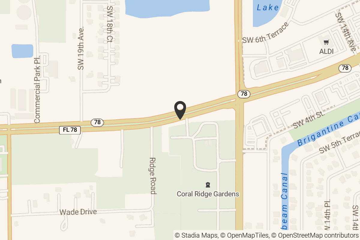 Map with location marker