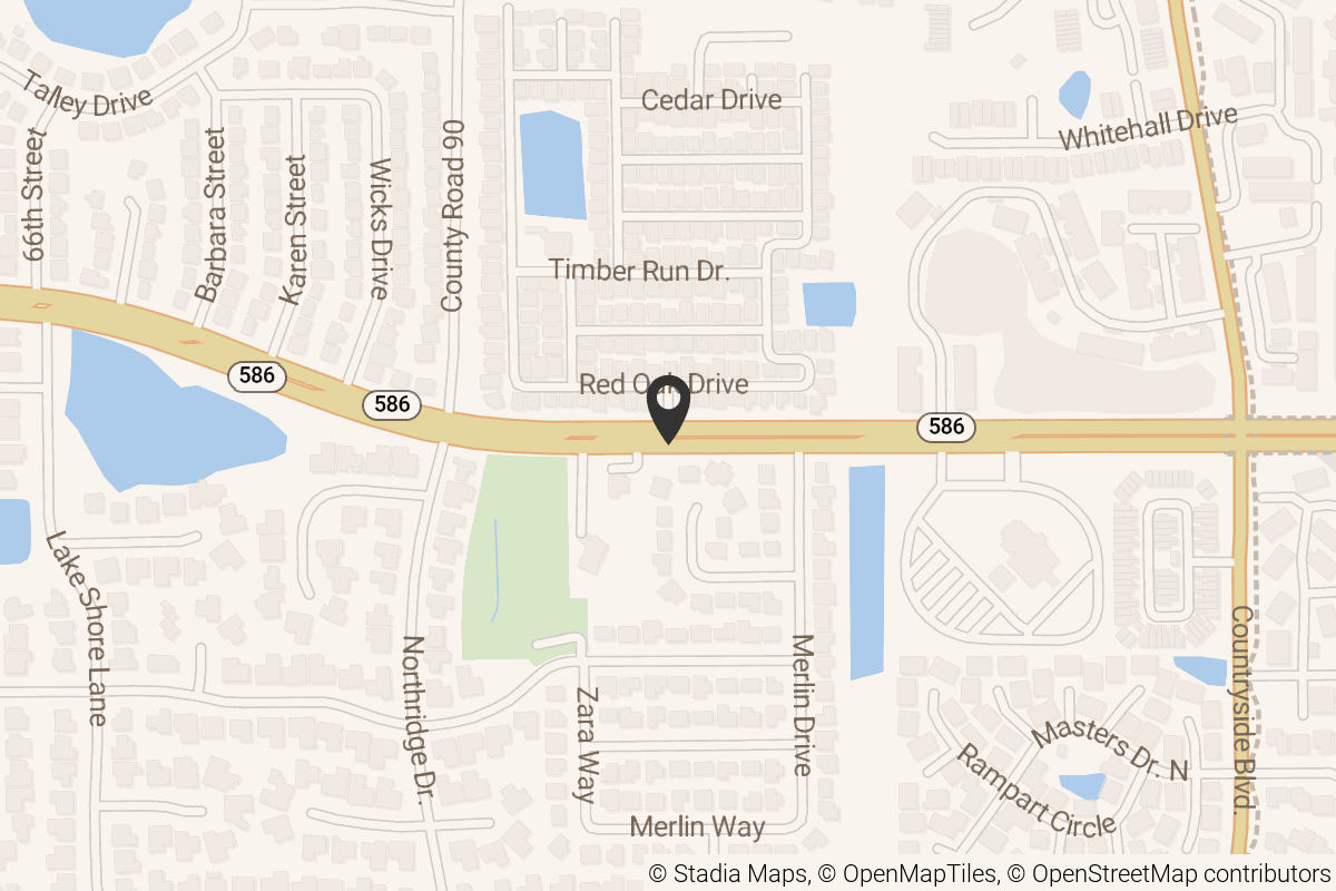 Map with location marker