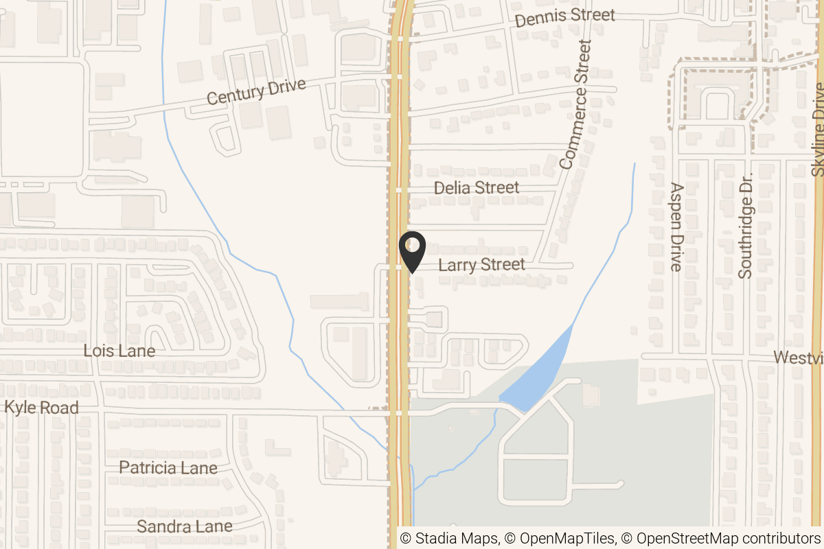 Map with location marker