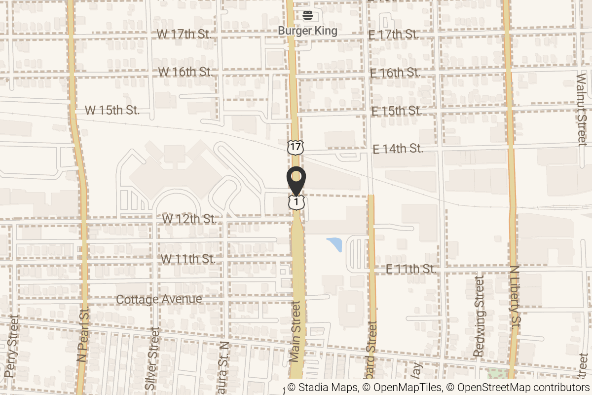 Map with location marker