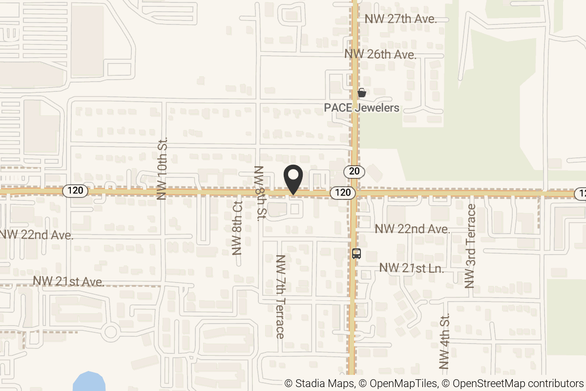 Map with location marker