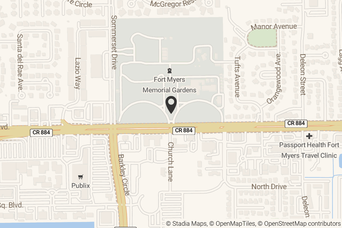 Map with location marker