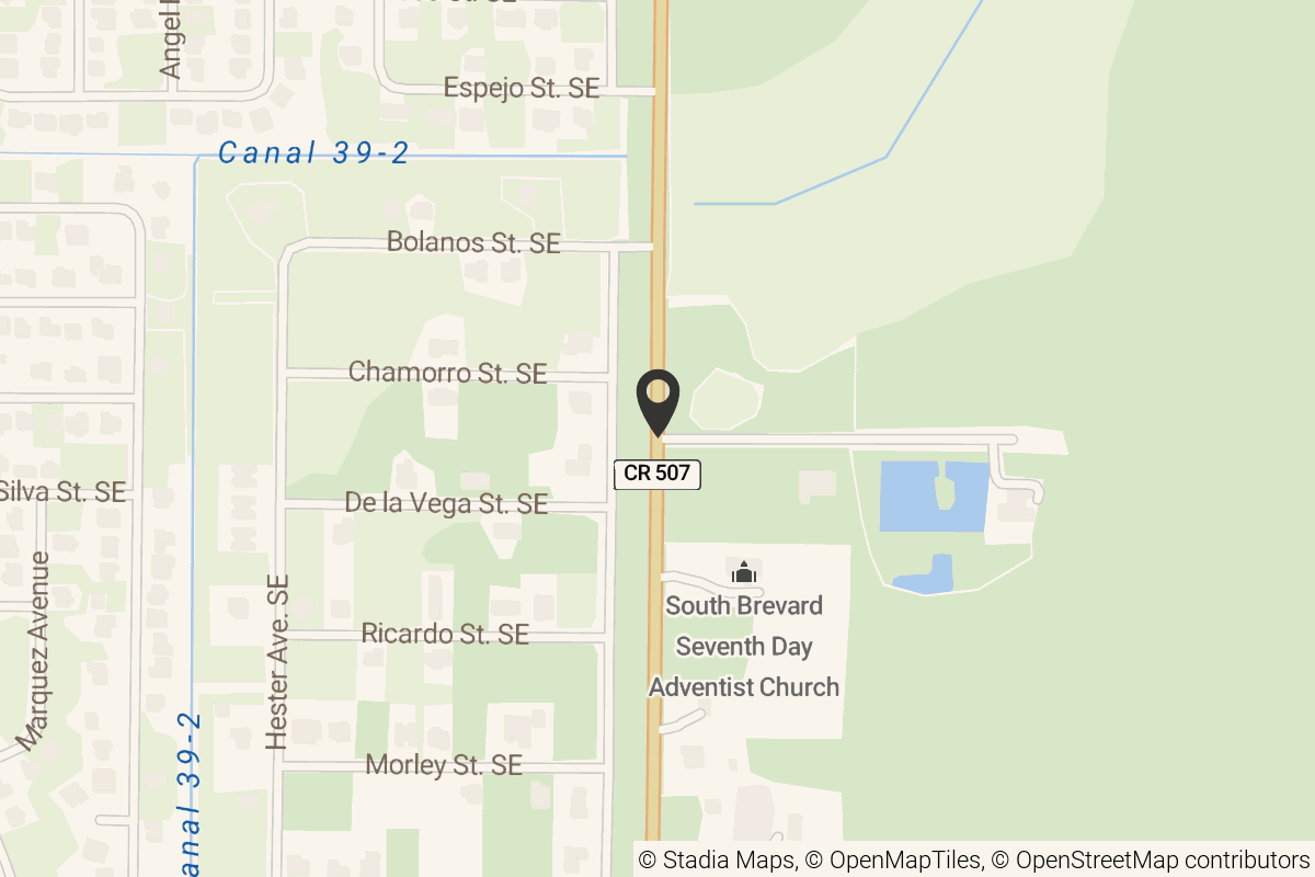 Map with location marker