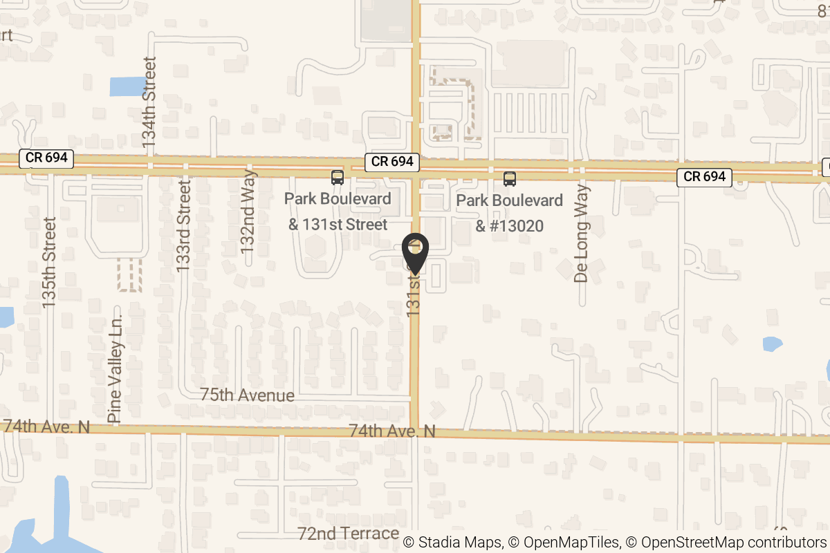 Map with location marker