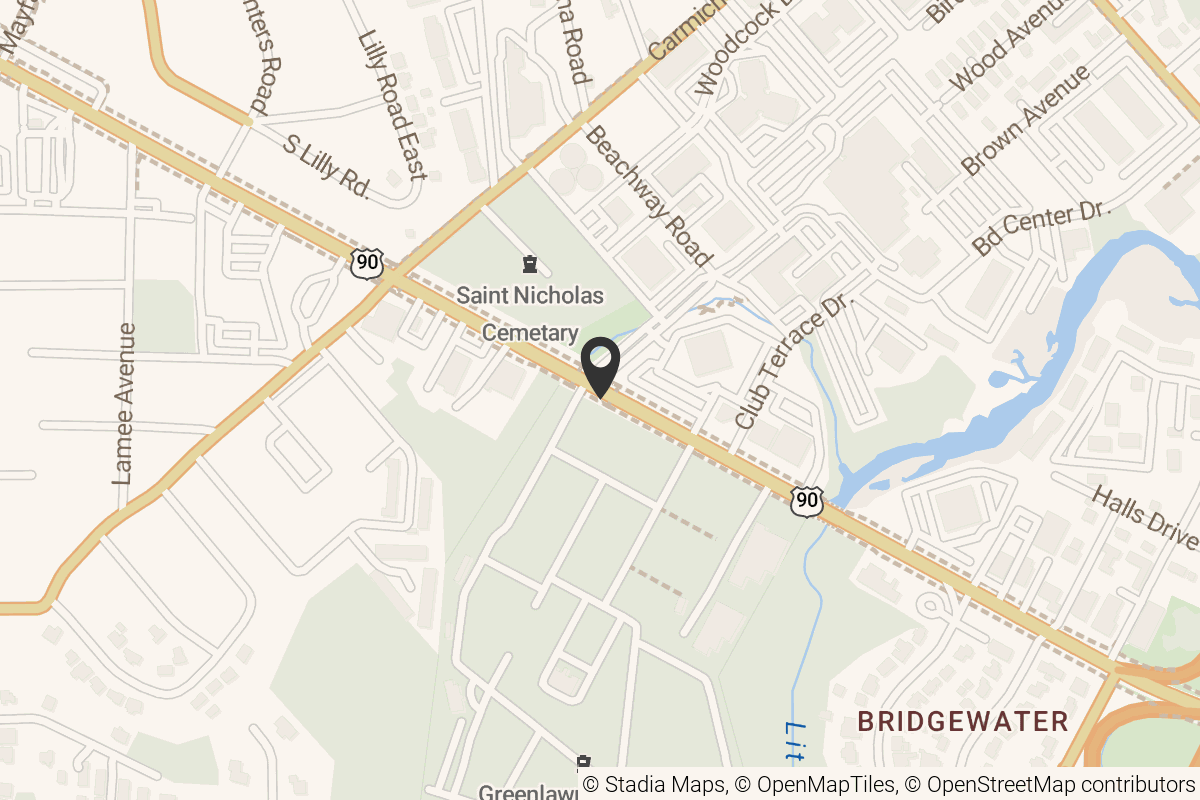 Map with location marker