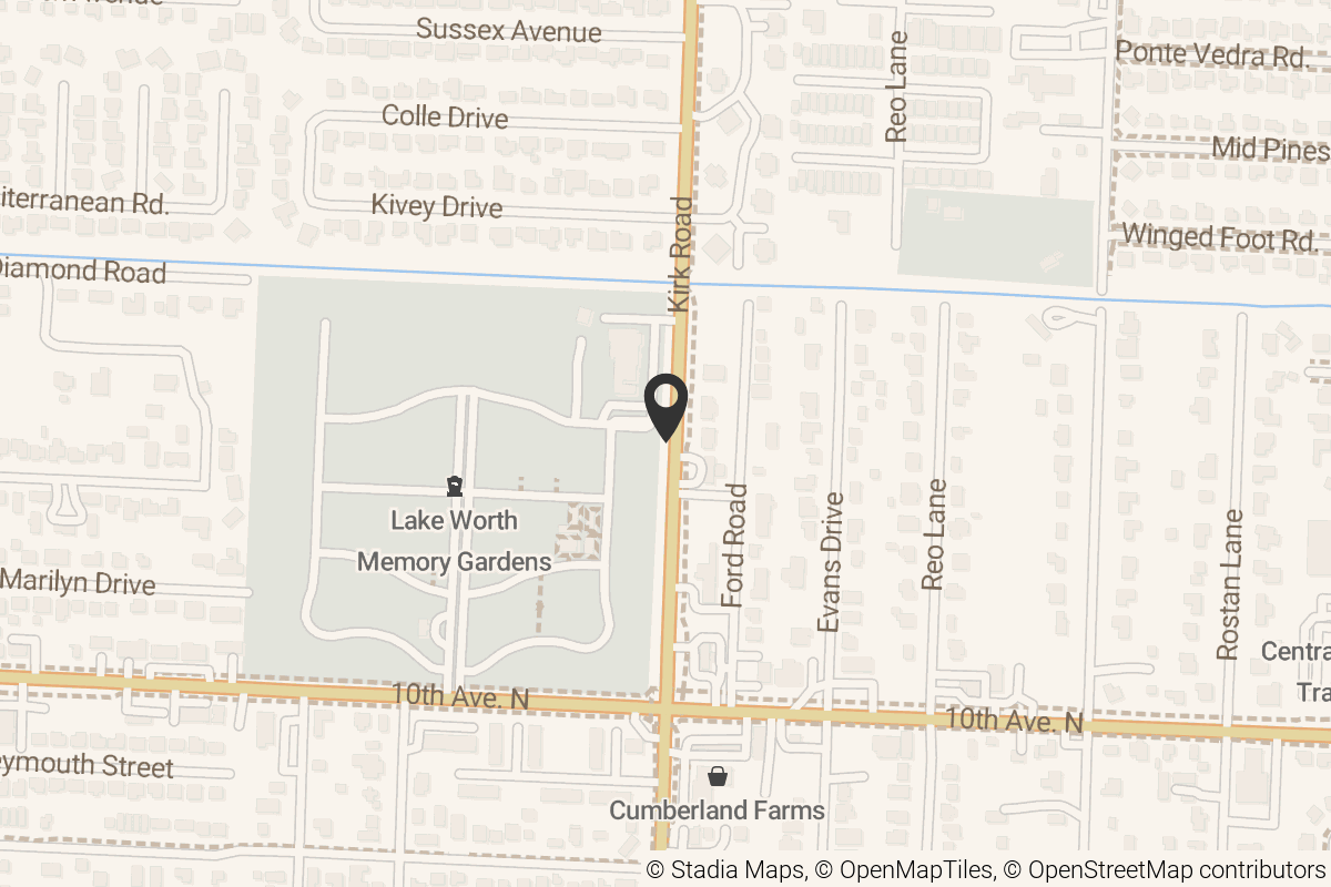 Map with location marker