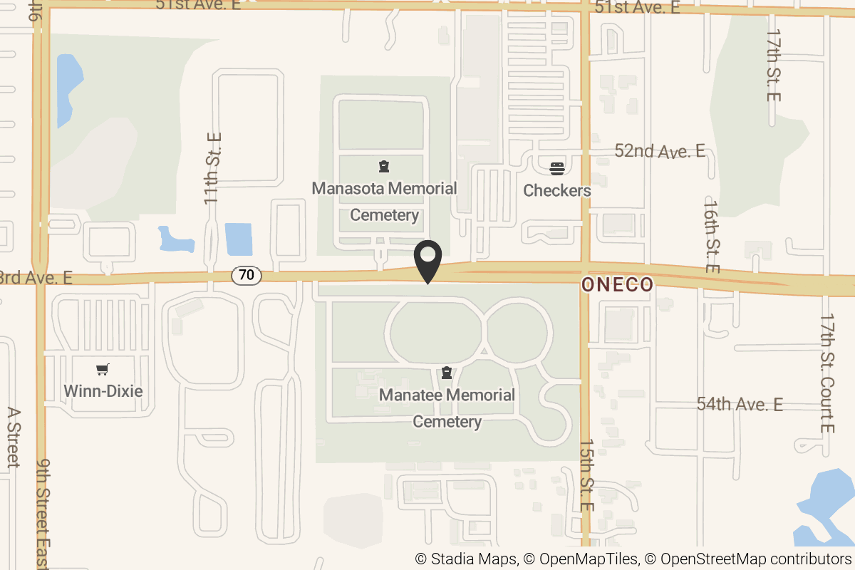 Map with location marker