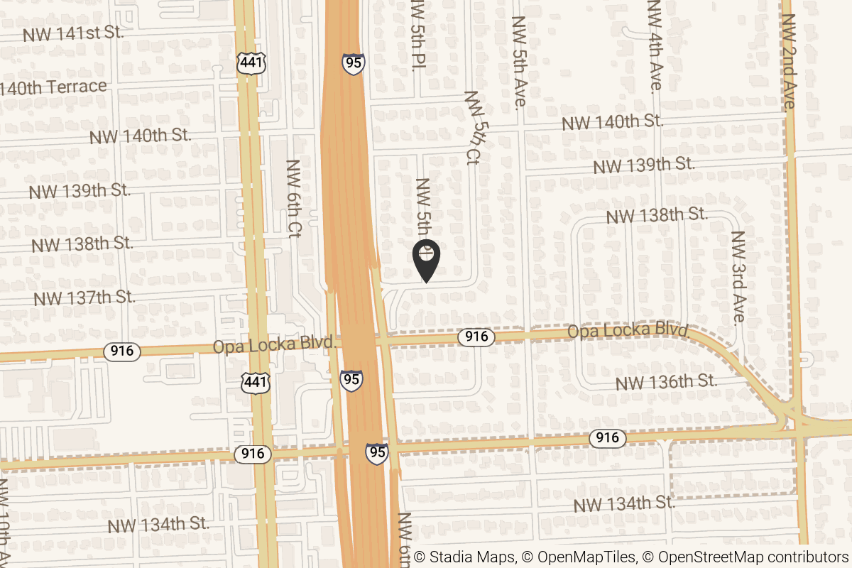 Map with location marker