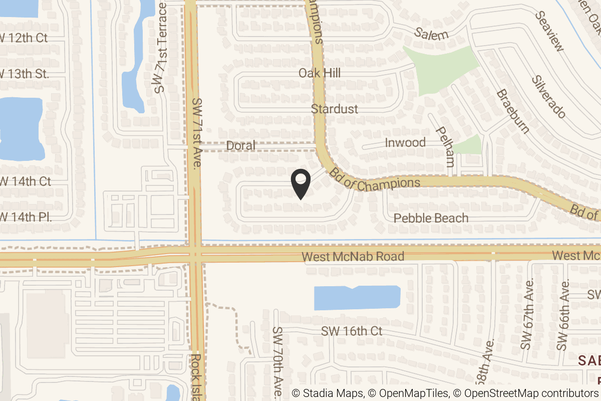 Map with location marker