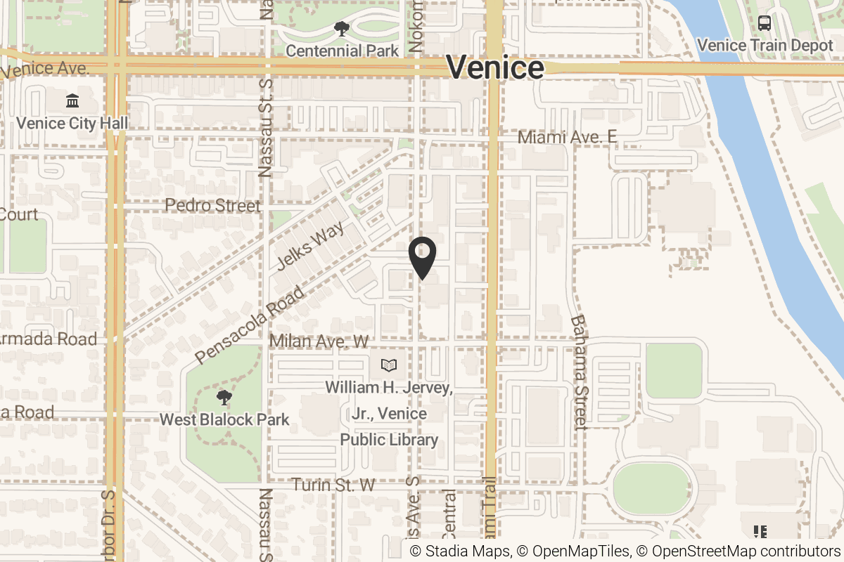 Map with location marker