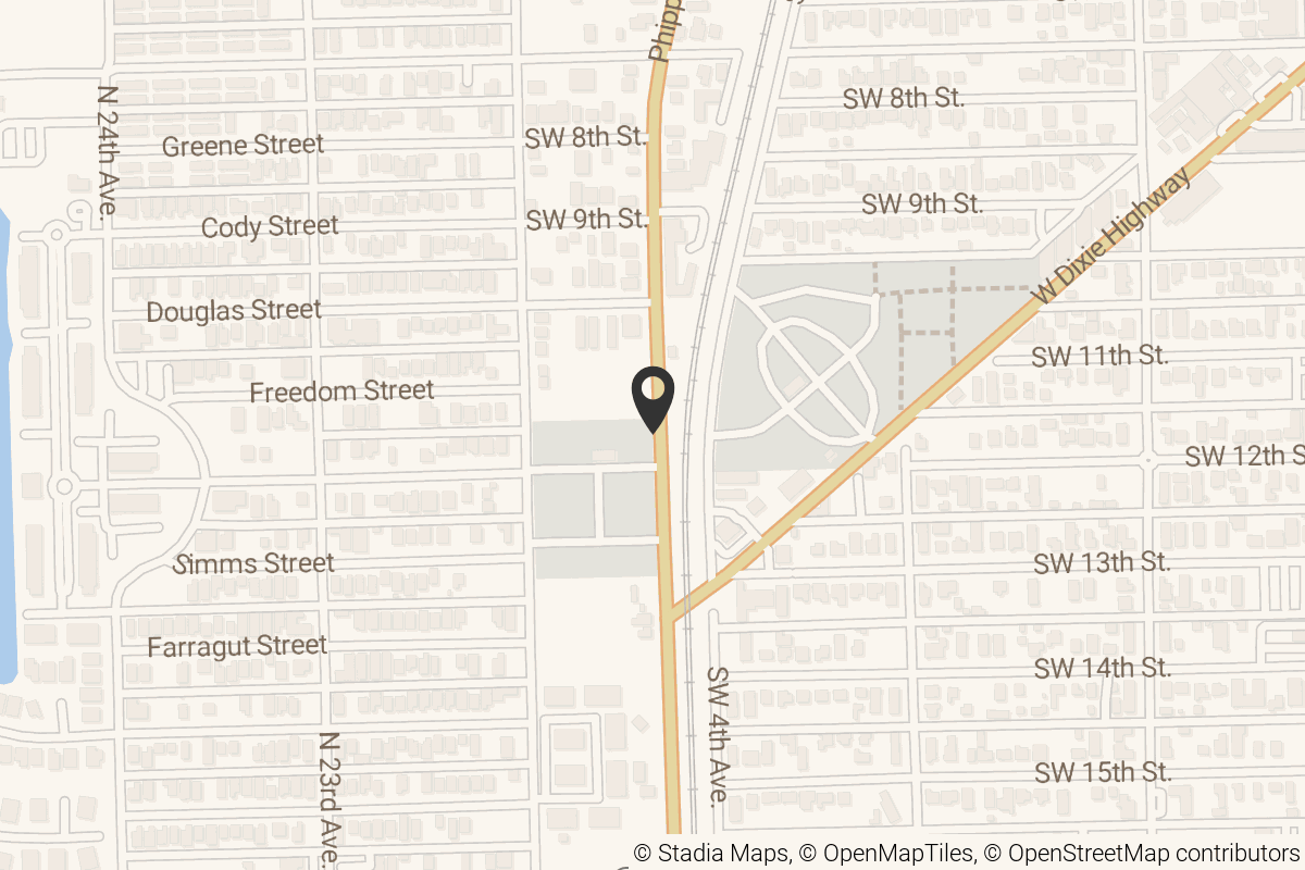 Map with location marker