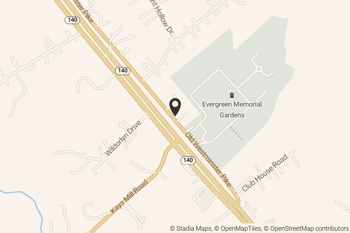 Map with location marker