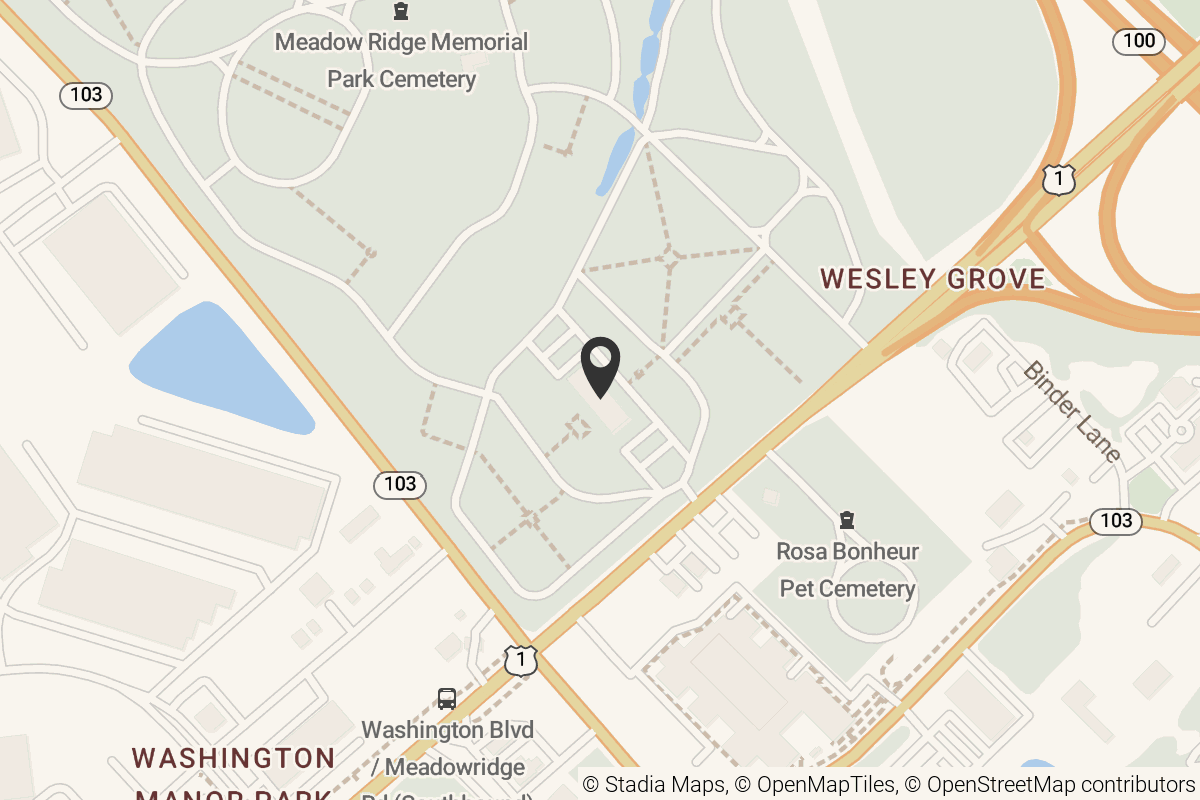 Map with location marker