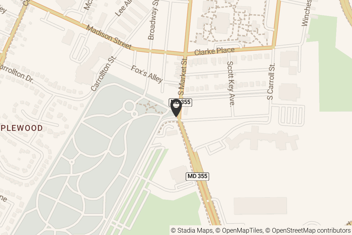 Map with location marker