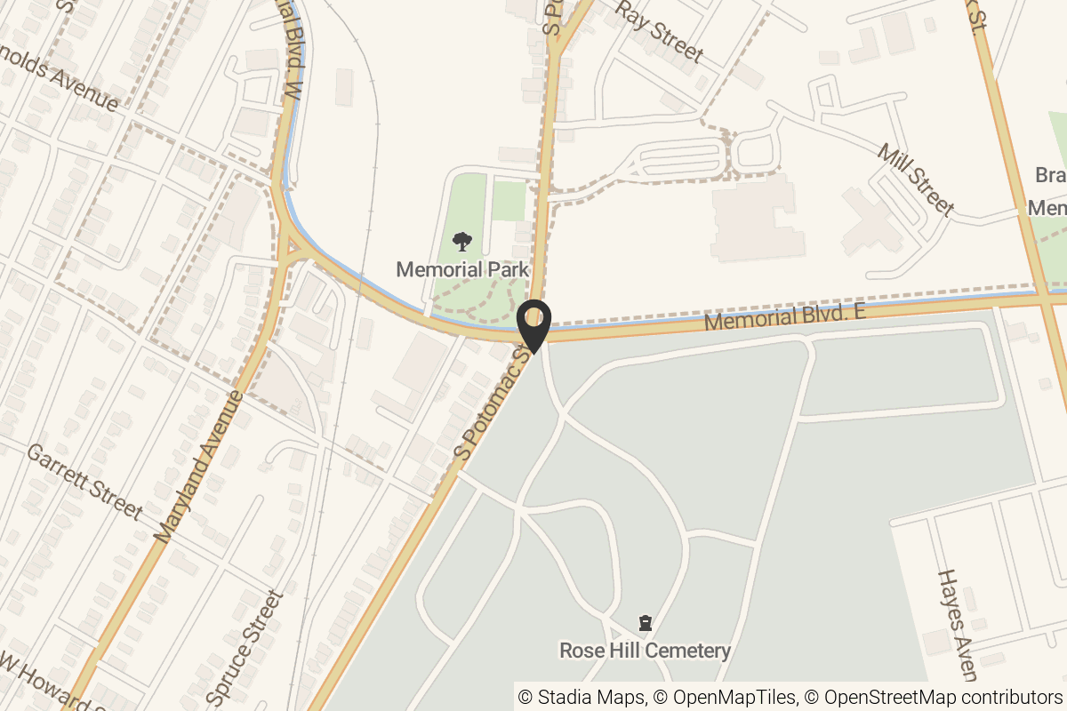 Map with location marker