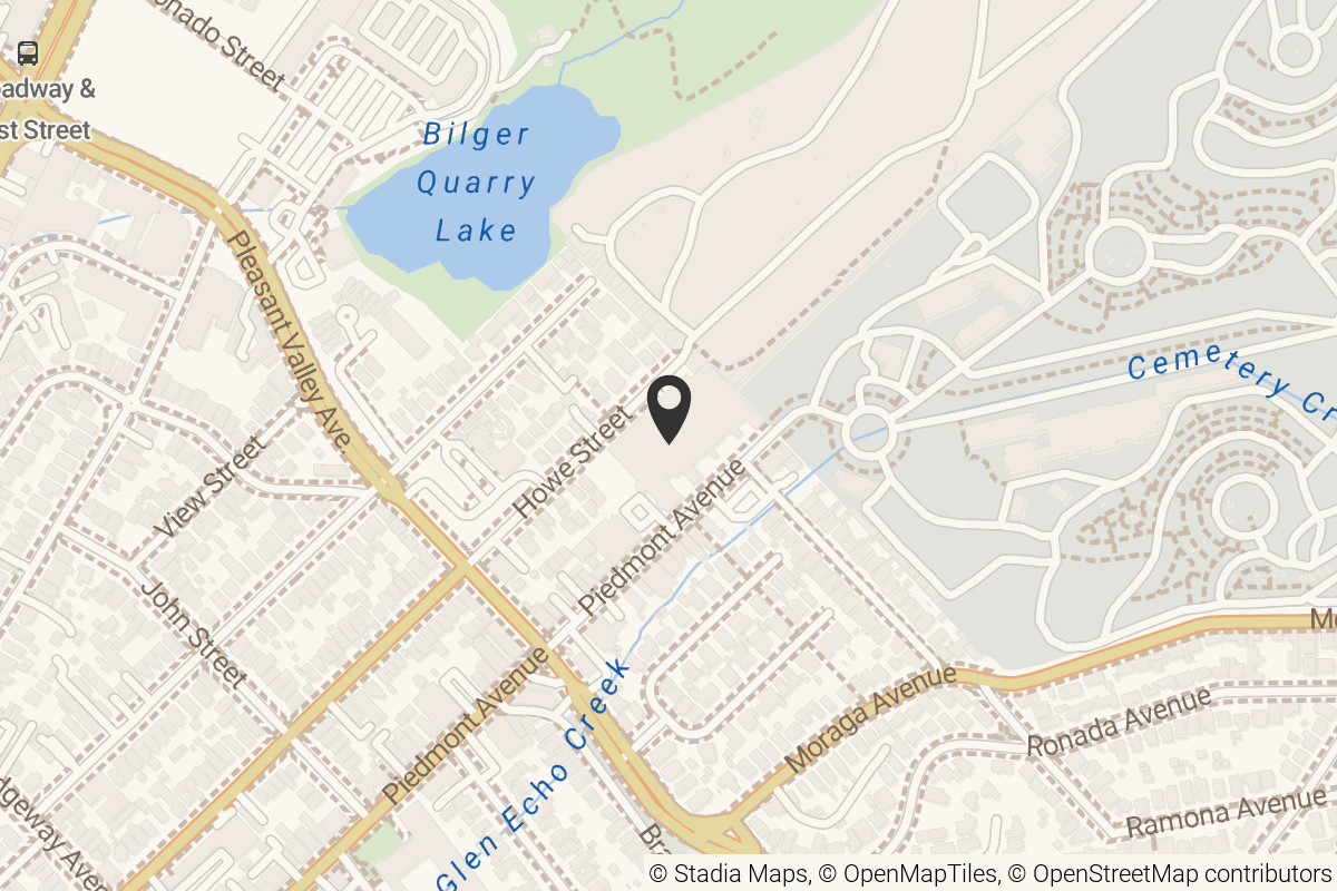 Map with location marker