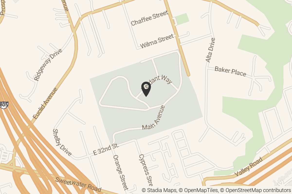 Map with location marker