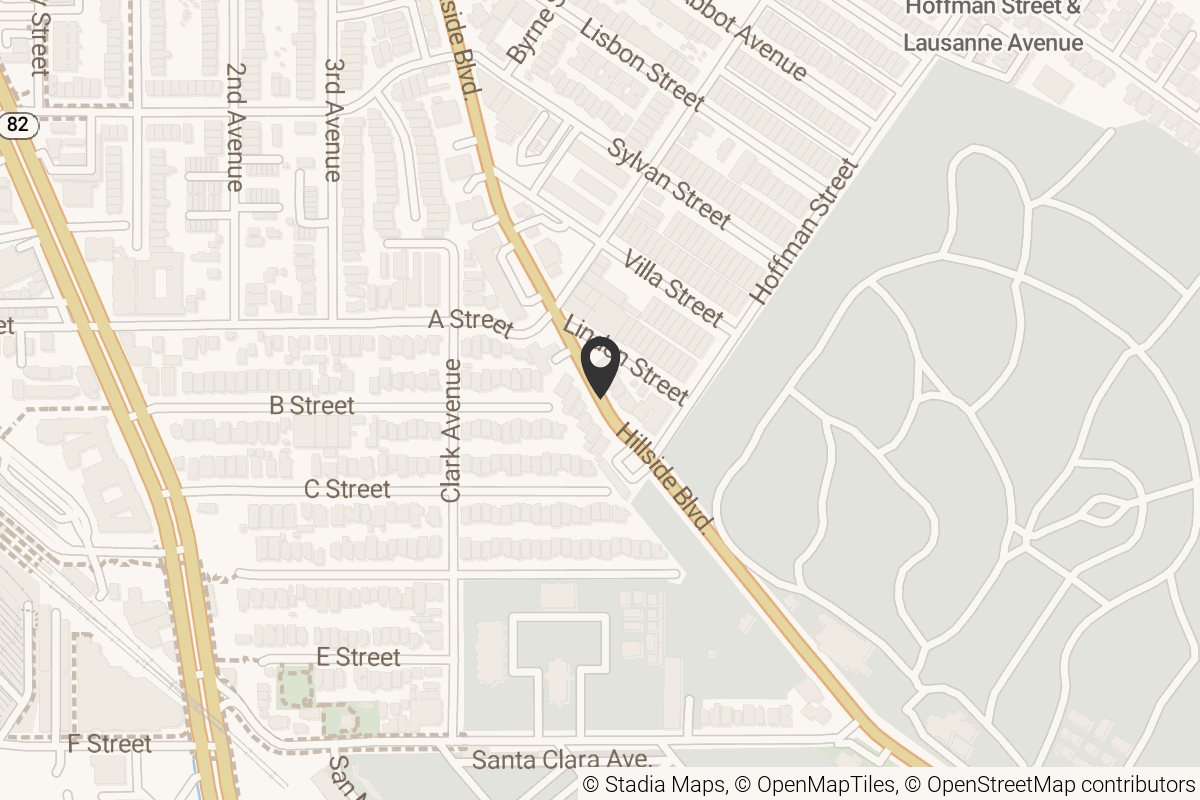 Map with location marker