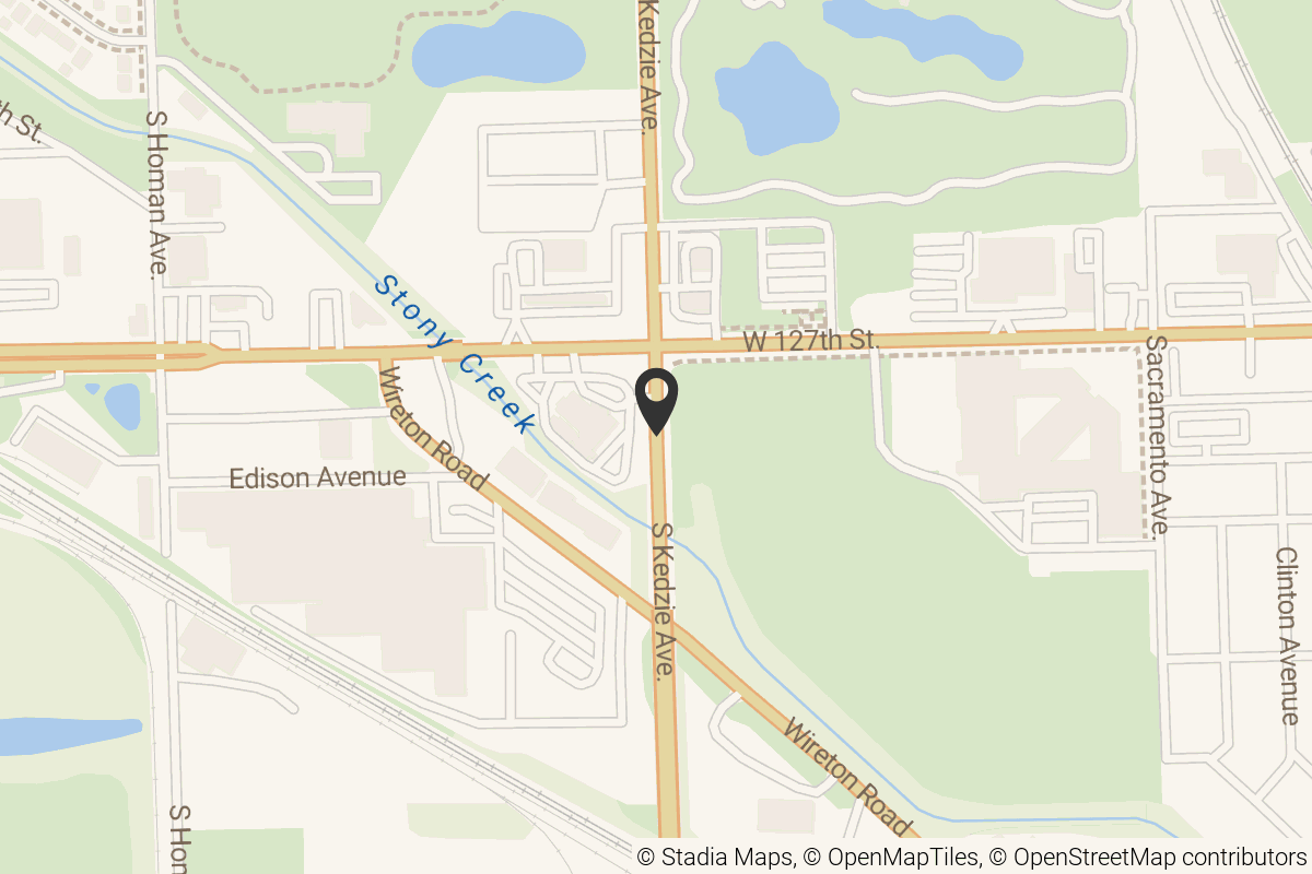 Map with location marker