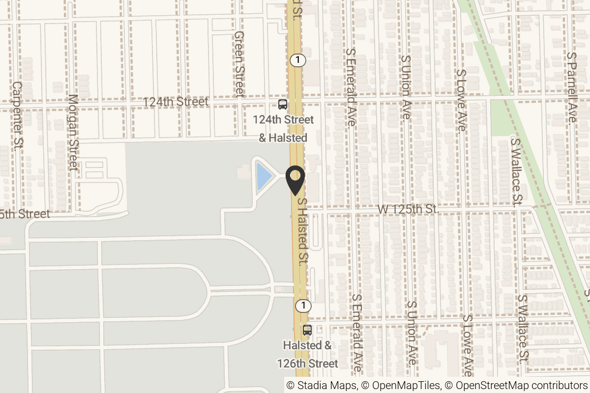 Map with location marker