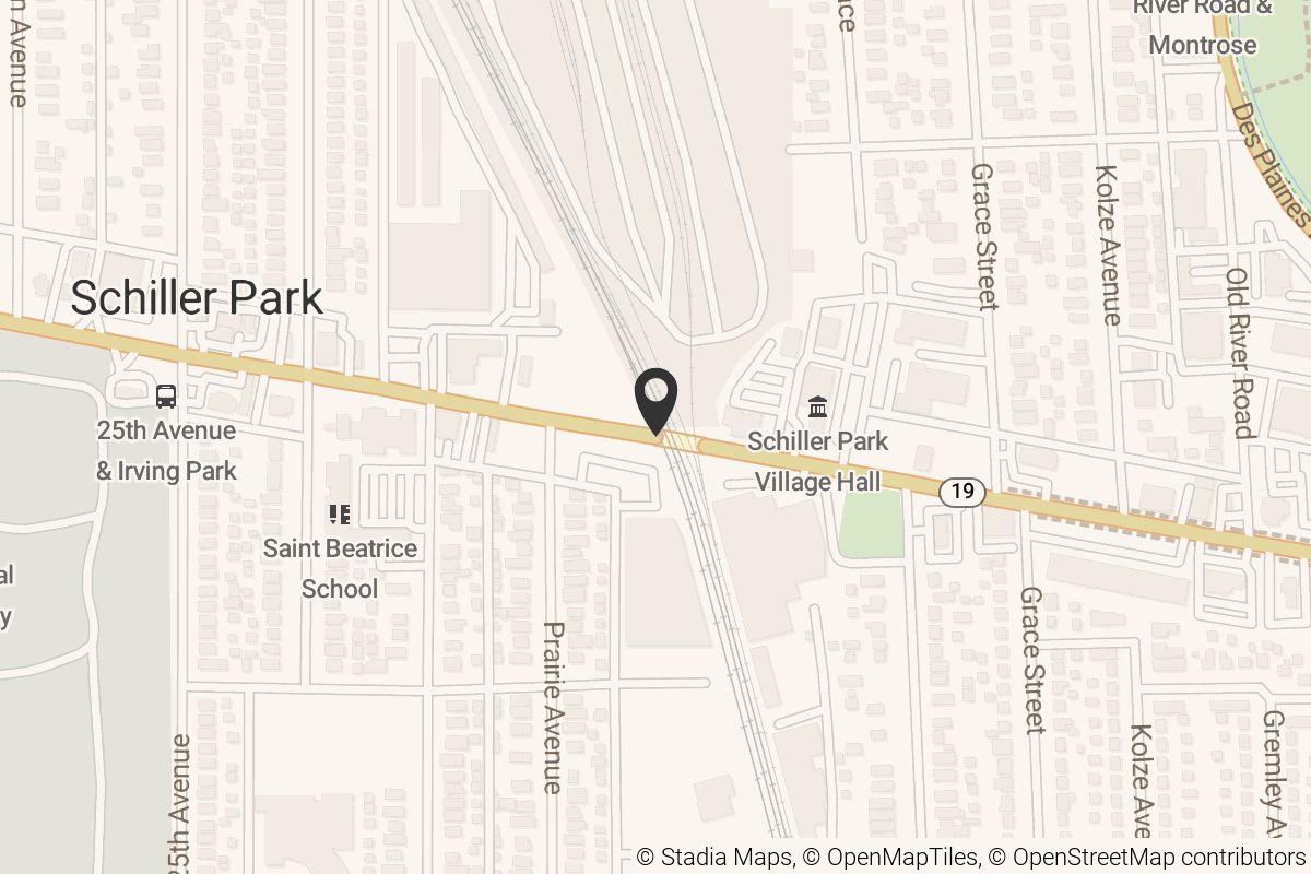 Map with location marker