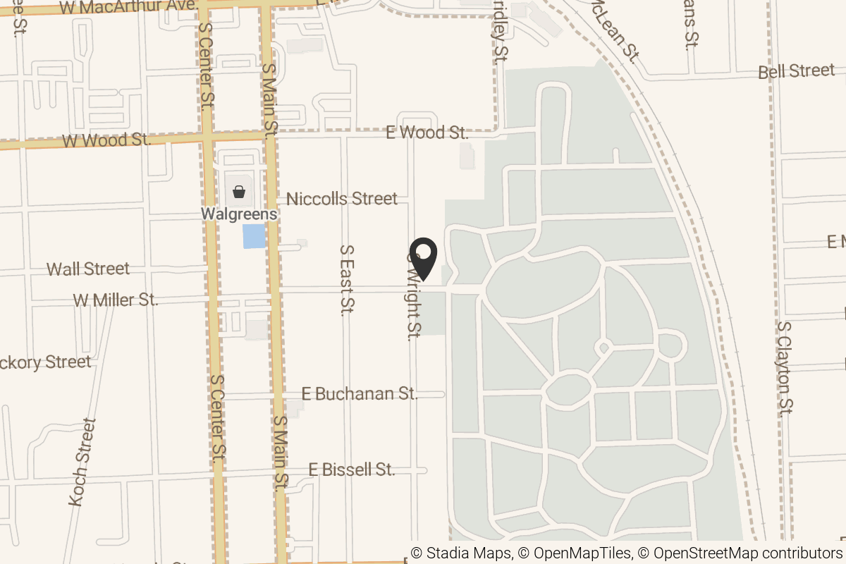 Map with location marker