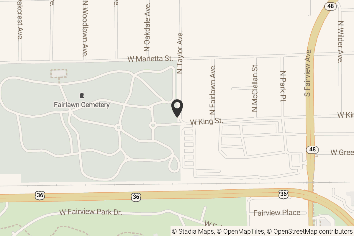 Map with location marker