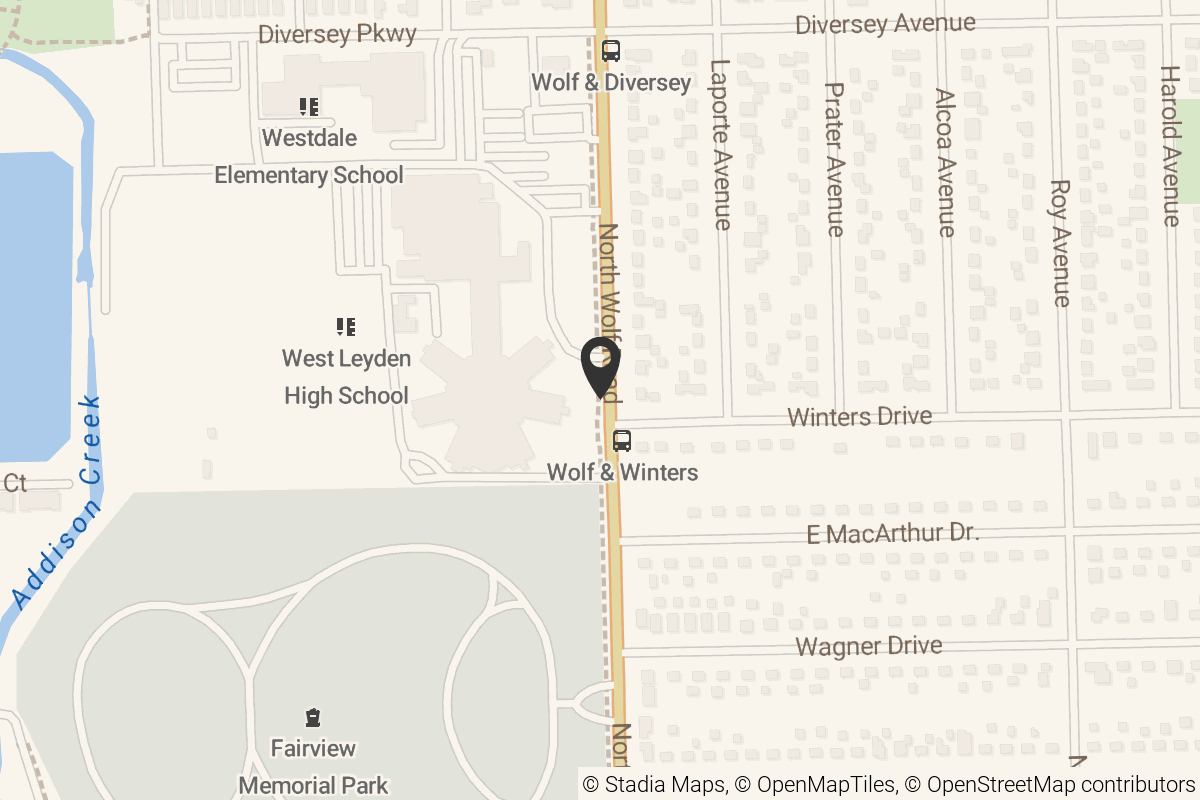 Map with location marker