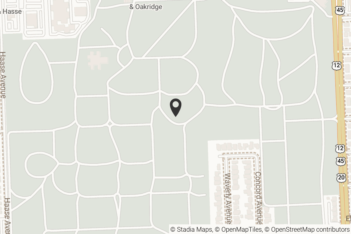 Map with location marker