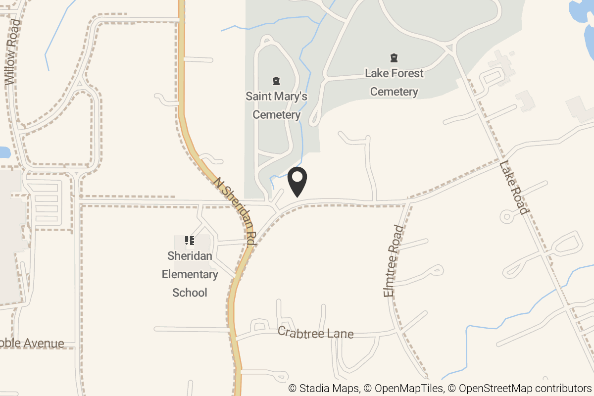 Map with location marker