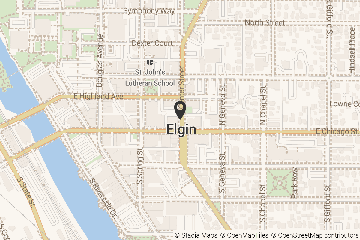 Map with location marker