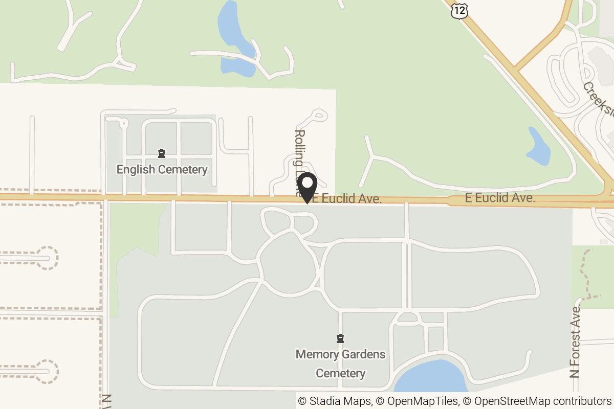 Map with location marker