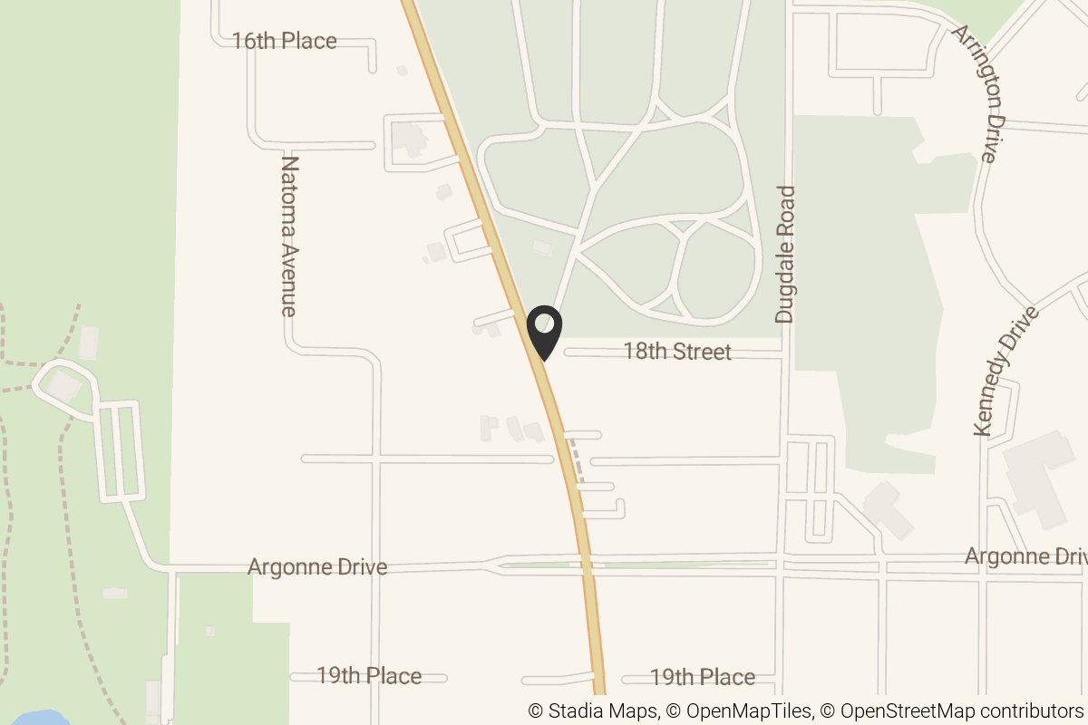 Map with location marker