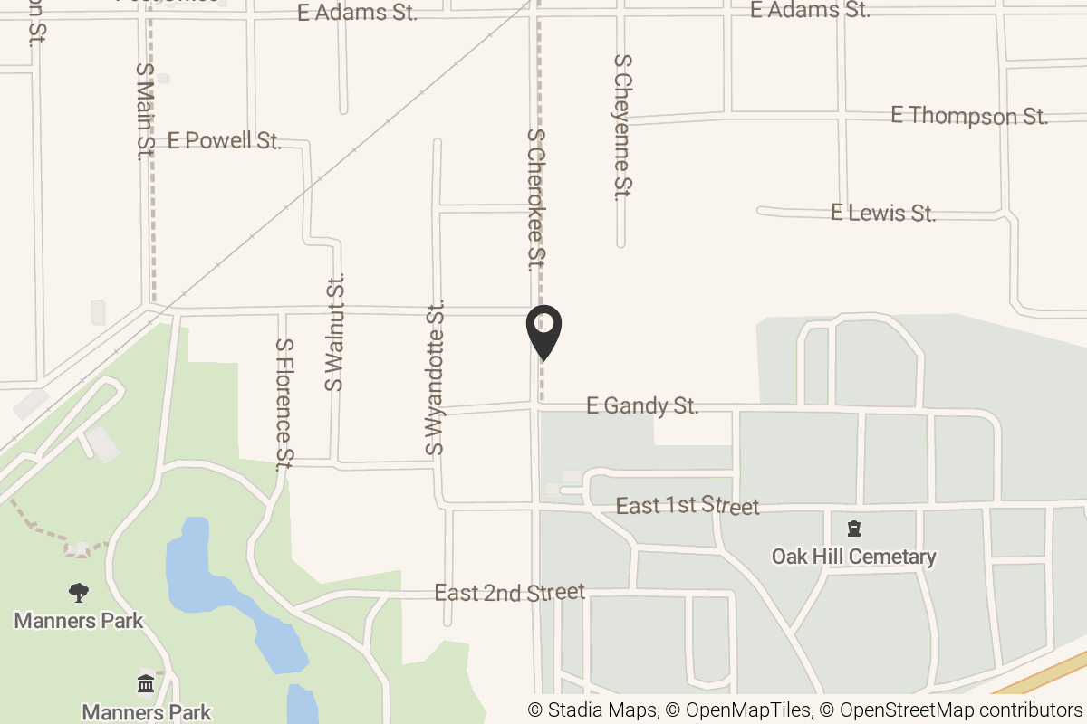 Map with location marker